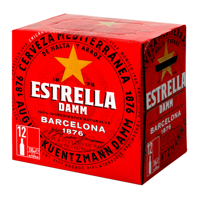 Estrella Damm Light/Golden 12 X 330Ml (Abv 4.6%) Beer