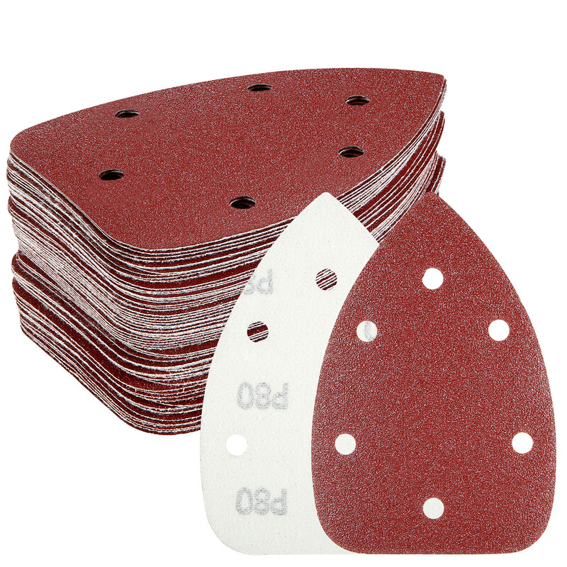 HYCHIKA 60/80/100/120/180/240 6 Holes Sanding Pads