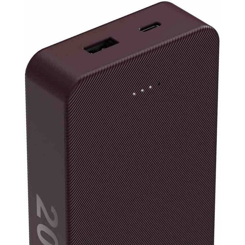 Hama Power Bank 20000 mAh: 20" Colour Modell in Pflaume mit USB-C & USB-A für zuverlässiges Laden unterwegs