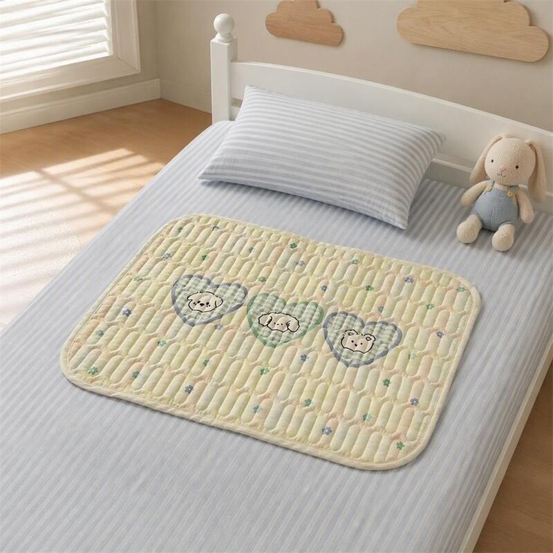 Huacan menstruatiekussen geschikt voor meisjes tijdens de menstruatie, speciaal menstruatiekussen, antislip en lekvrij, klein bedkussen afwasbaar met water, 70*100cm