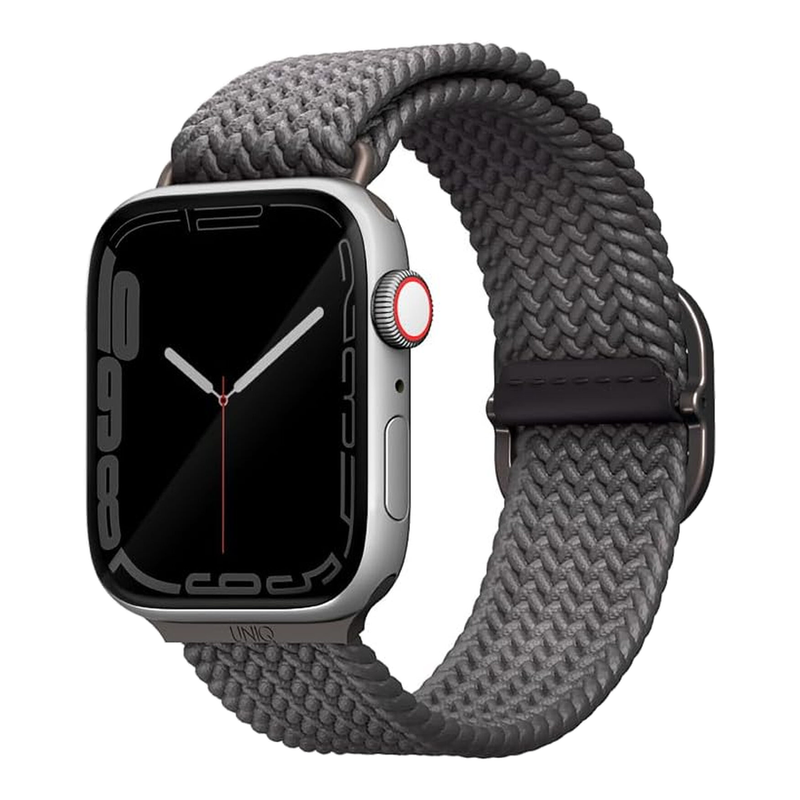 Uniq Aspen Geflochtenes Armband für Apple Watch 1/2/3/4/5/6/7/8/SE/SE2 40/38/41 mm – Grau