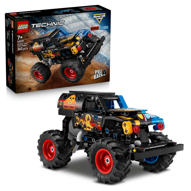 Lego Red/Blue Technic 42219 Monster Jam™ Grave Digger™ Fire And Ice