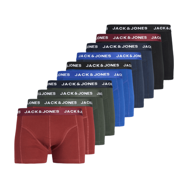 JACK&JONES Additionals Jacsolid Boxers Lot de 10 Noos