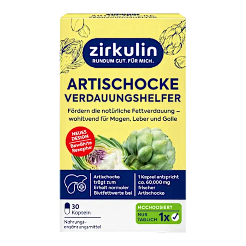 Zirkulin Artischocken Verdauungshilfe 30 Stück