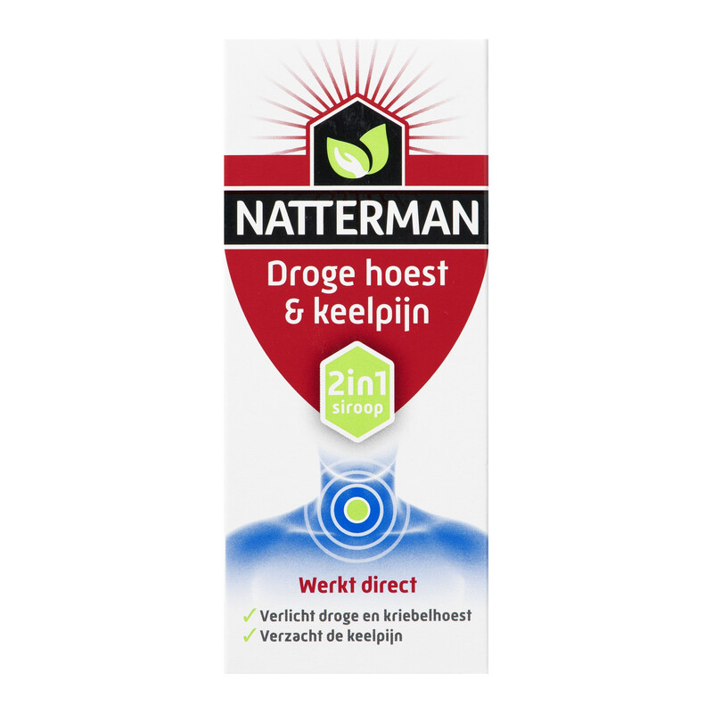 Natterman Droge Hoest + Keelpijn 2-in-1 siroop - 150 ml