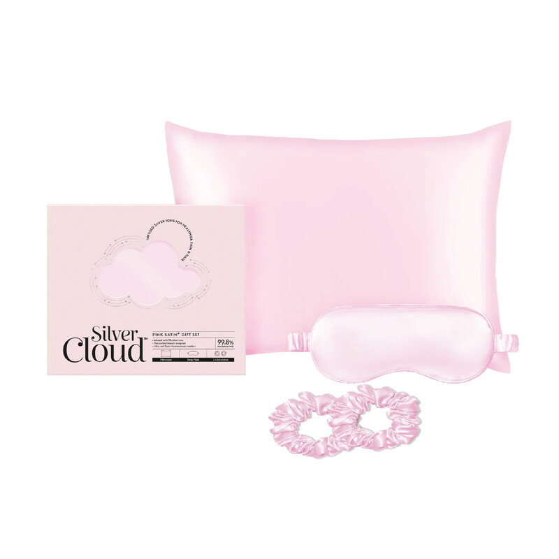 Satin Giftset Infused with Silver Ions Pink