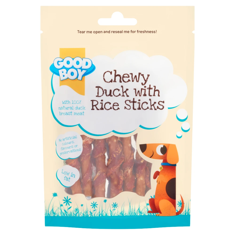 Duck And Rice Sticks Dog Treats 60g