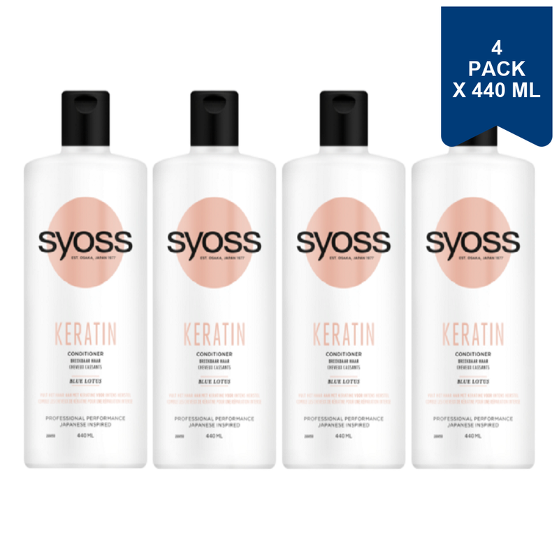Syoss Keratine Conditioner 440 ml (4-Pack)