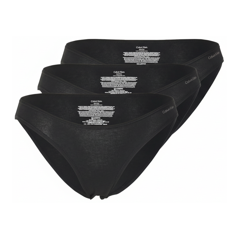 Calvin Klein Unterwäsche Bikini 3er Pack UB1 - Damen Schwarz 2XL