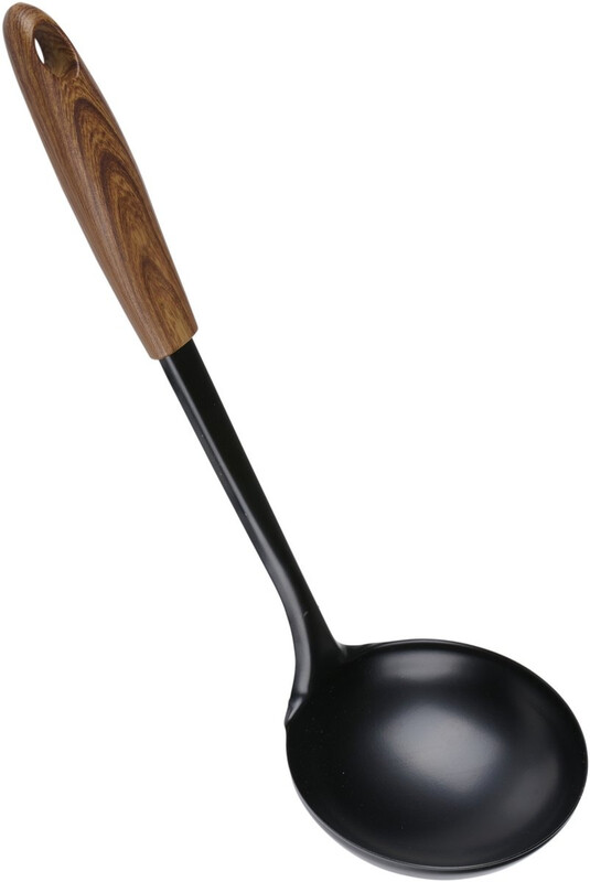 Alpina soeplepel - 28 cm, zwart