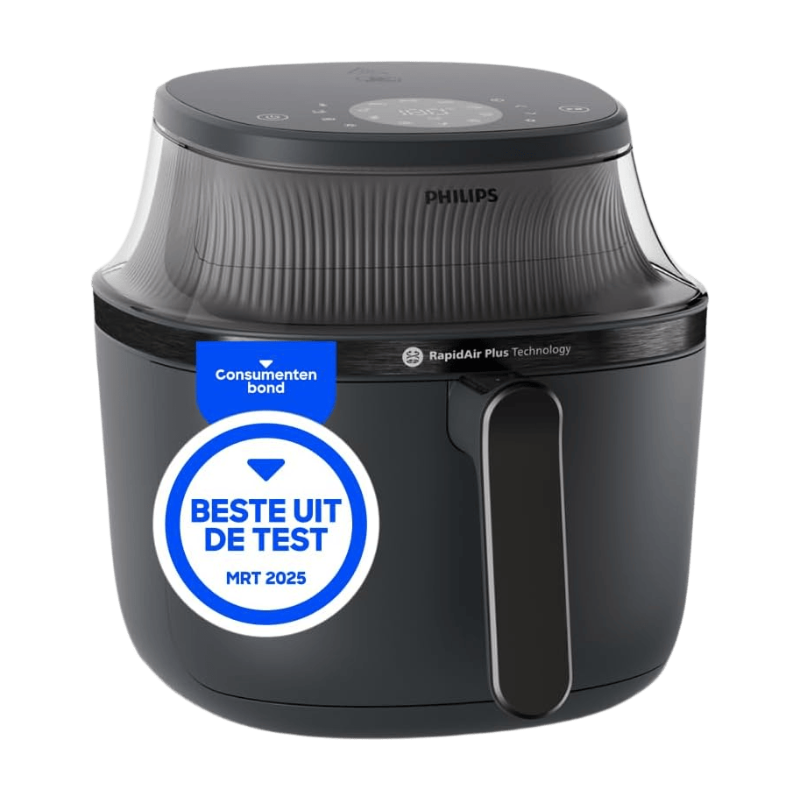 PHILIPS 3000 Serie Airfryer met Kijkvenster – 4,2 L – Zwart – Voor 4 personen – 16 Kookfuncties (NA320/00)
