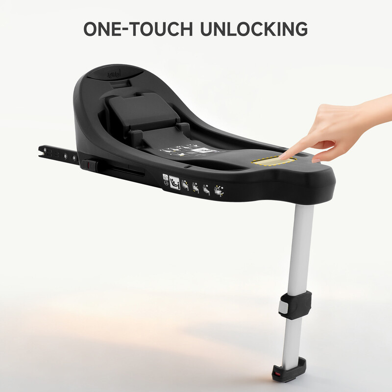 Jovikids Aria i-Size ISOFIX Basis, Reise-Kinderautobasis für Neugeborene Gruppe 0/0+, 40-87 cm, 0-18 Monate