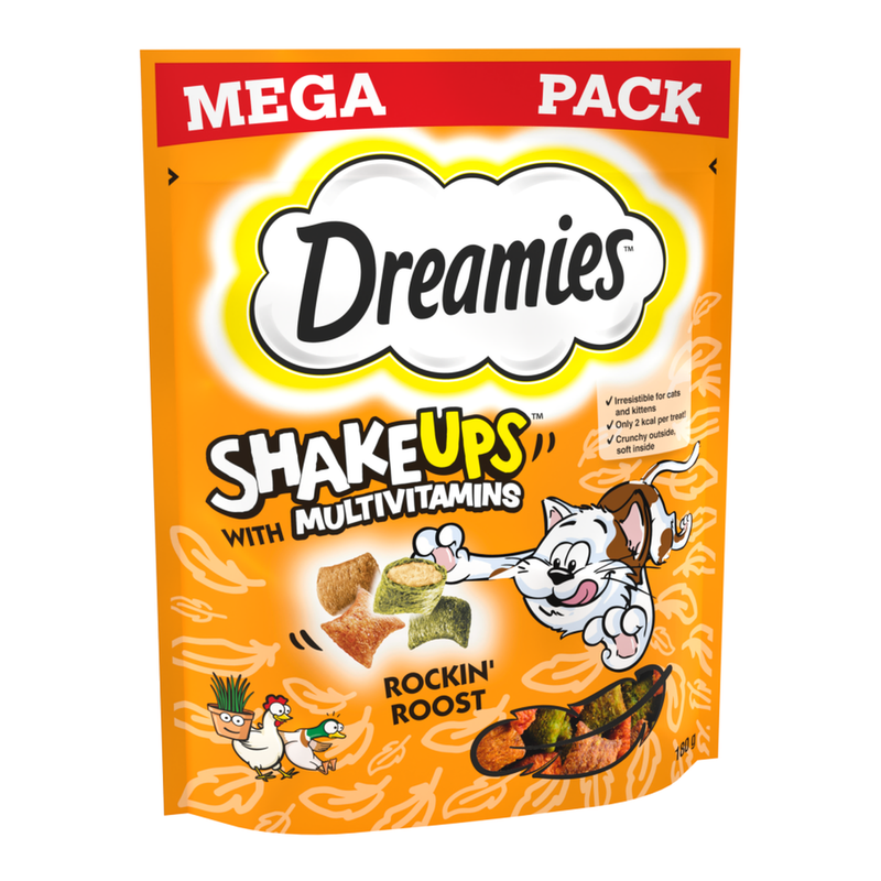 Dreamies Shakeups Multivitamins Rockin Rooster Cat & Kitten Treats 180g