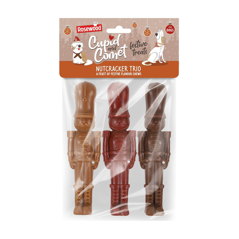 Cupid & Comet Nutcracker Trio for Dogs 135g