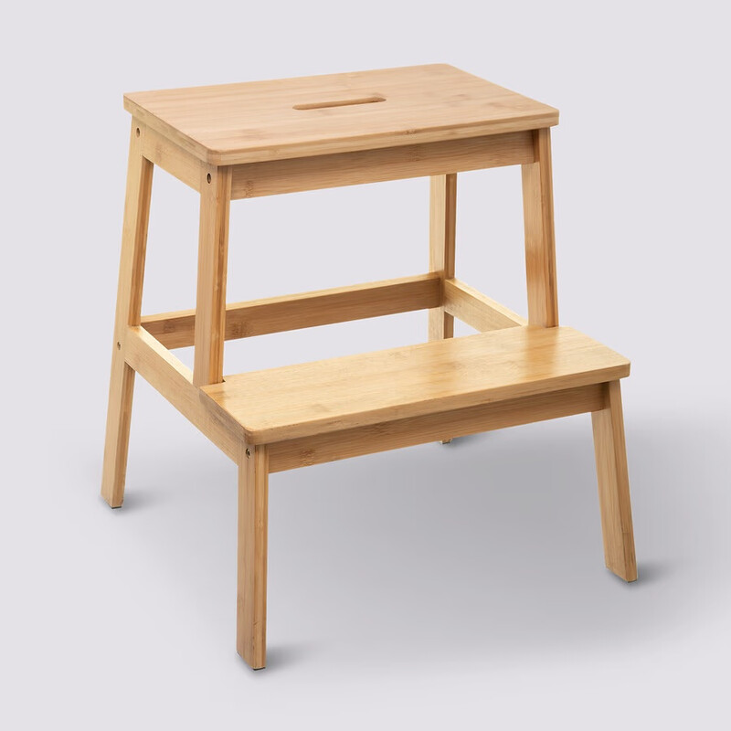 5five Bamboe Tredenstoel - 2-treeds, 47 cm