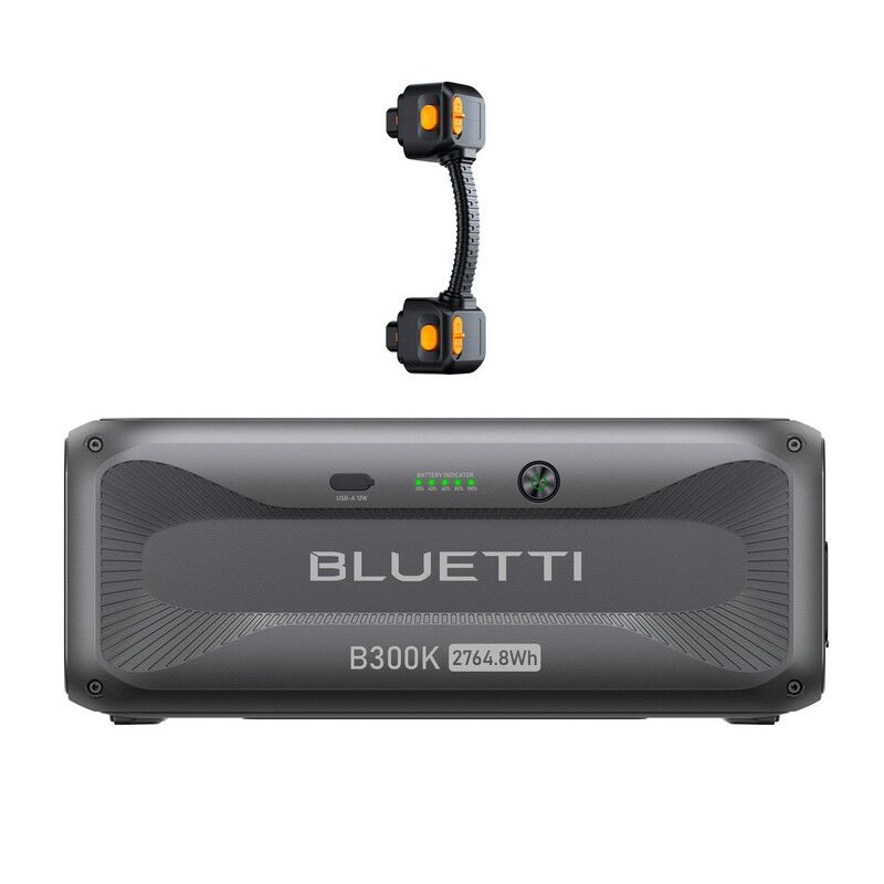 [Kostenlose Lieferung] Bluetti B300K2 Erweiterungsbatterie 2764, 8 Wh LiFePO4 Für Apex 300 Mit CA90-Kabel