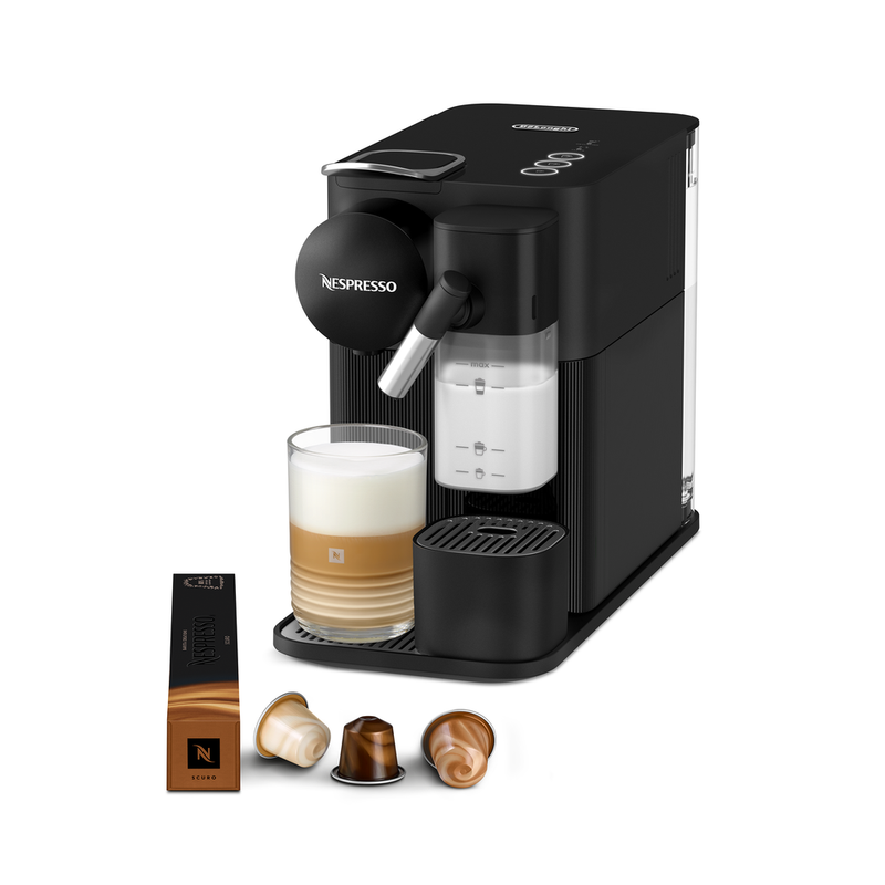 Nespresso Original EN510.B Lattissima One, Latte & Cappuccinosysteem voor één kopje, Koffiemachine met capsules, 1,0 Liter - van De'Longhi, Zwart