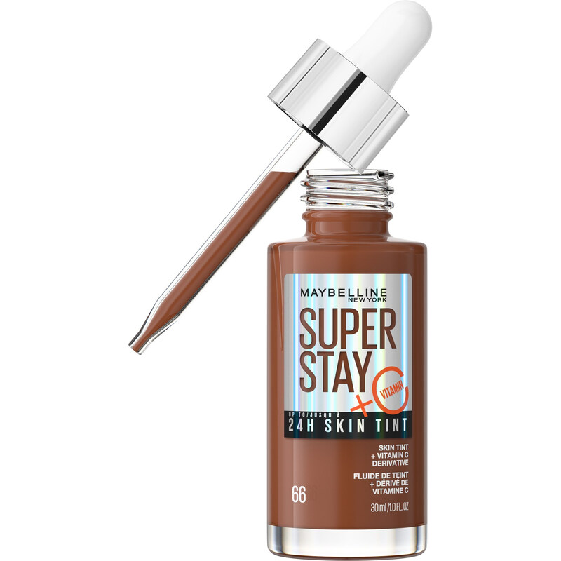 Maybelline Super Stay Skin Tint Foundation, With Vitamin C*, Foundation And Skincare, Long-Lasting Up To 24H, Vegan Formula, Shade 66 - Image 10