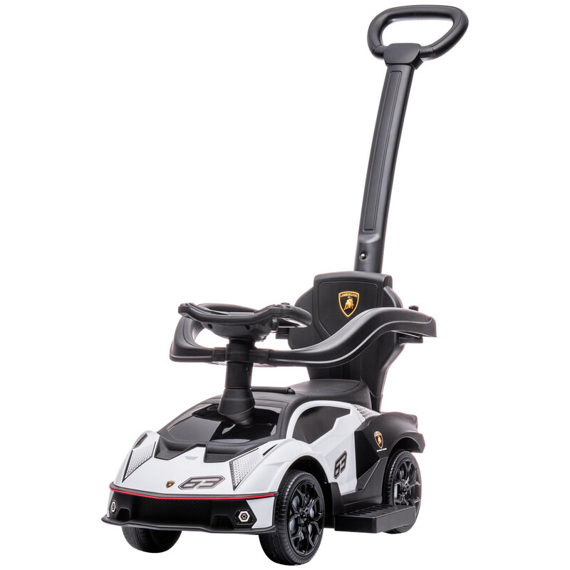 370-223V00WT AIYAPLAY Licensed 2 in 1 Baby Ride on Push Car Toddler Push Along Car wi
