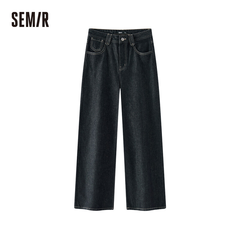 SEMIR Damen Jeans Loose Fit Slim Bequeme Alltagsjeans Elastisch Schlank - Farbe: Raw Denim, Größe: Large