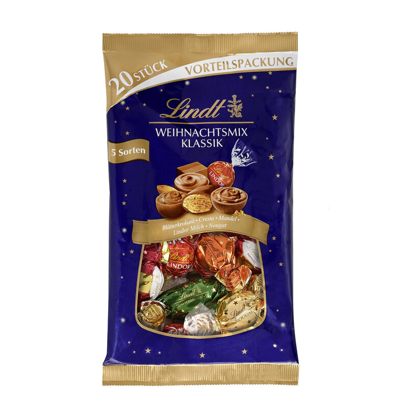 Lindt Weihnachtsmischung klassische Schokoladenkugeln 260 g