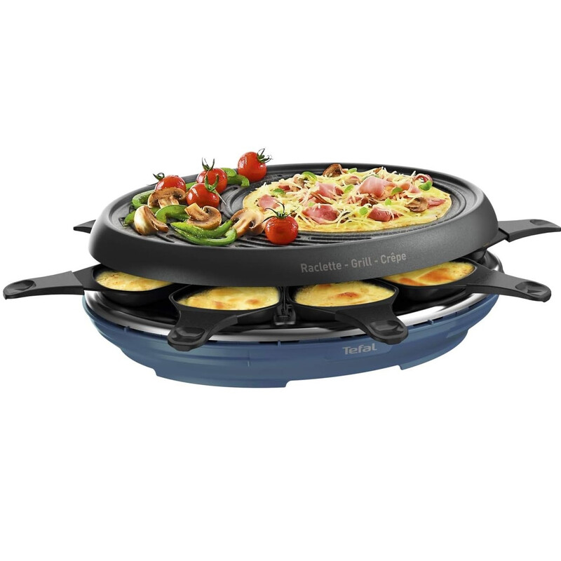 Raclette TEFAL RE310812 Colormania 8 coupelles - vue 1