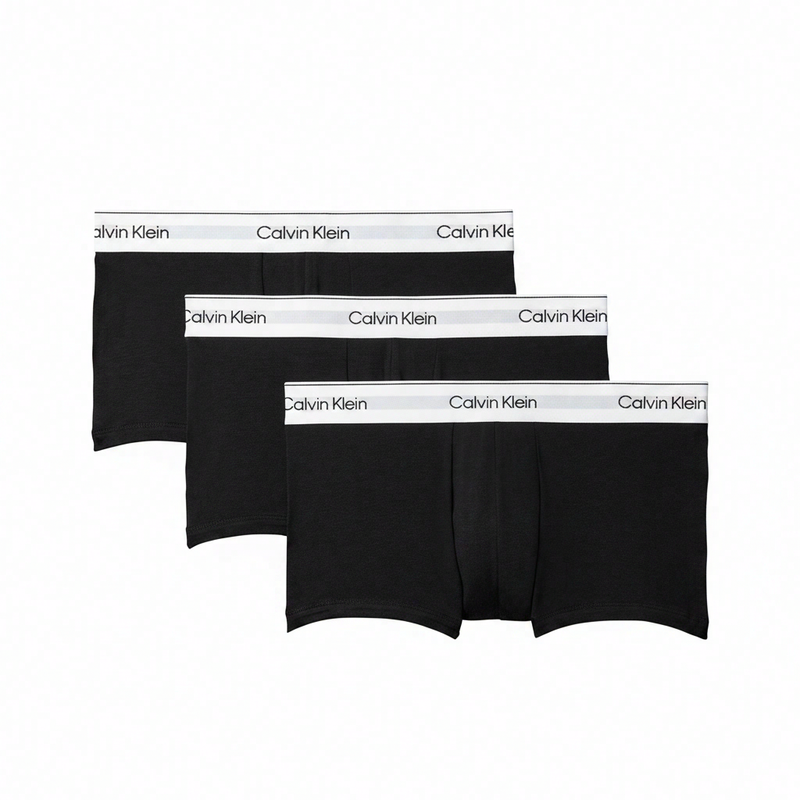 Calvin Klein 3-pak laag uitgesneden boxershorts - Icon Cotton Stretch - zwart XL