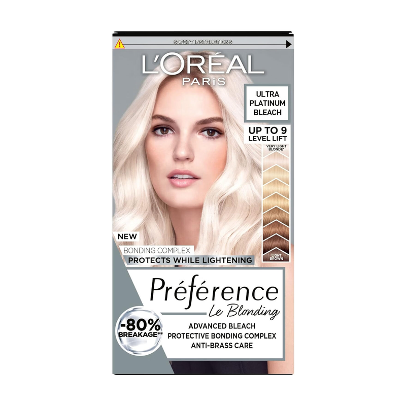 L'oréal Dark/Orange/Yellow Paris Preference 8L Extreme Platinum Permanent Hair Dye 1 Pack