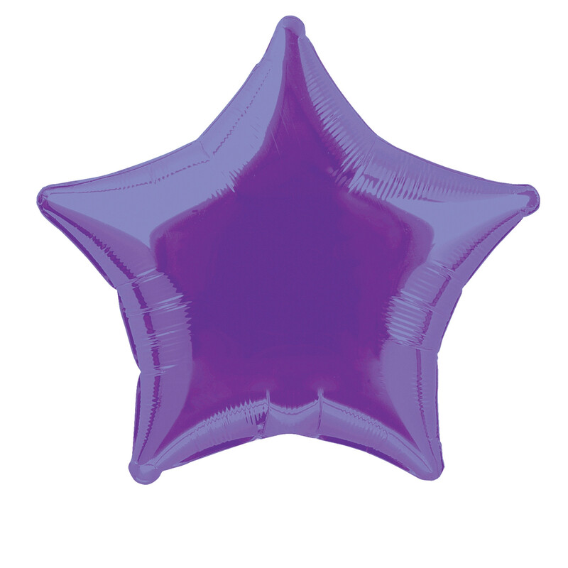 20in Deep Purple Star Foil Balloon