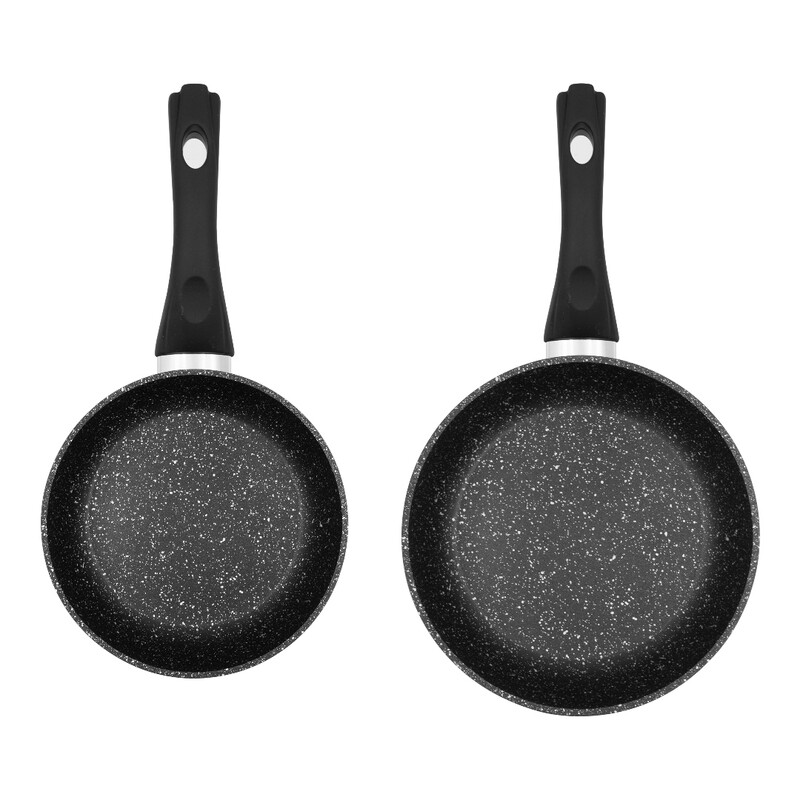 2pc Frying Pan set - Black