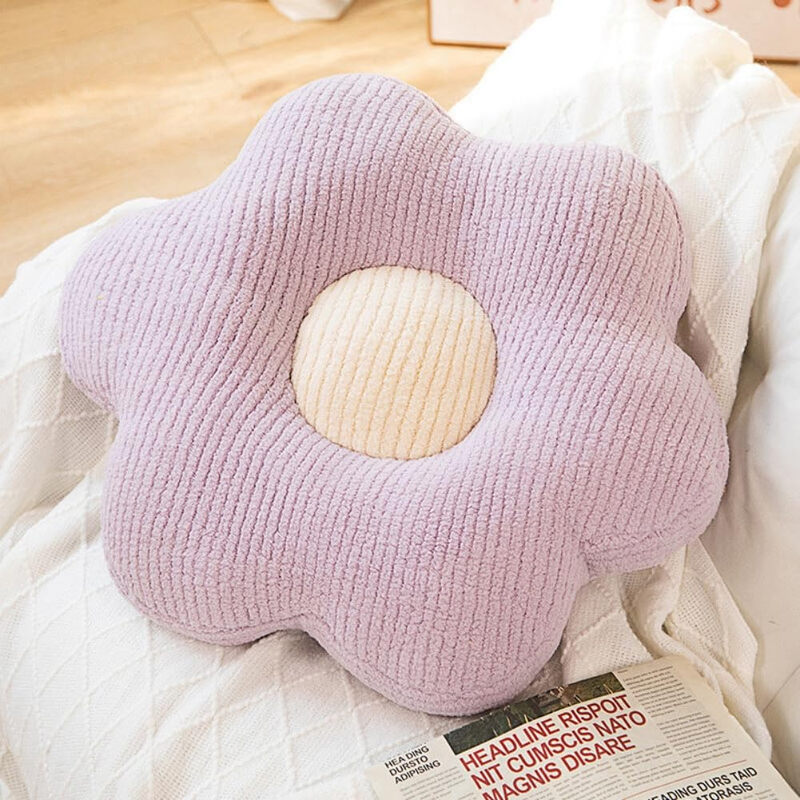 Flower-Shaped Cute Floor Pillow Flower Chair Cushions Reading Meditation Floor Pillow