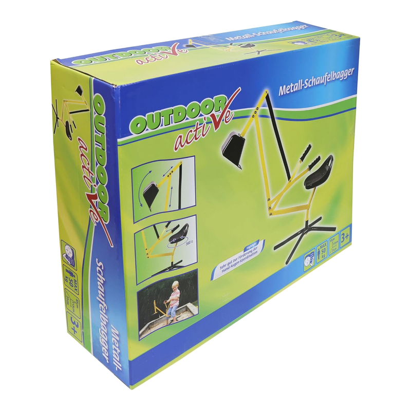 Outdoor active Metall Schaufelbagger, gelb und schwarz, Outdoorspielzeug, ca. 11 - Image 6