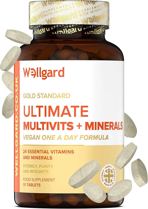 Wellgard Vegan Multivitamins & Minerals Ultimate Daily Wellness Support Formula Tablets - 90 Tablets