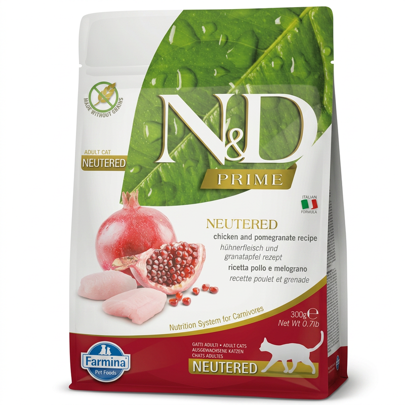 Farmina N&D Prime Droogvoer voor Gesteriliseerde Katten - Kip - 300 g