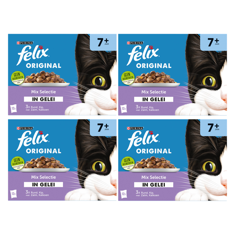 Felix Original Premium Mélange de nourriture pour chats 12 * 4 = 48 x 85 g