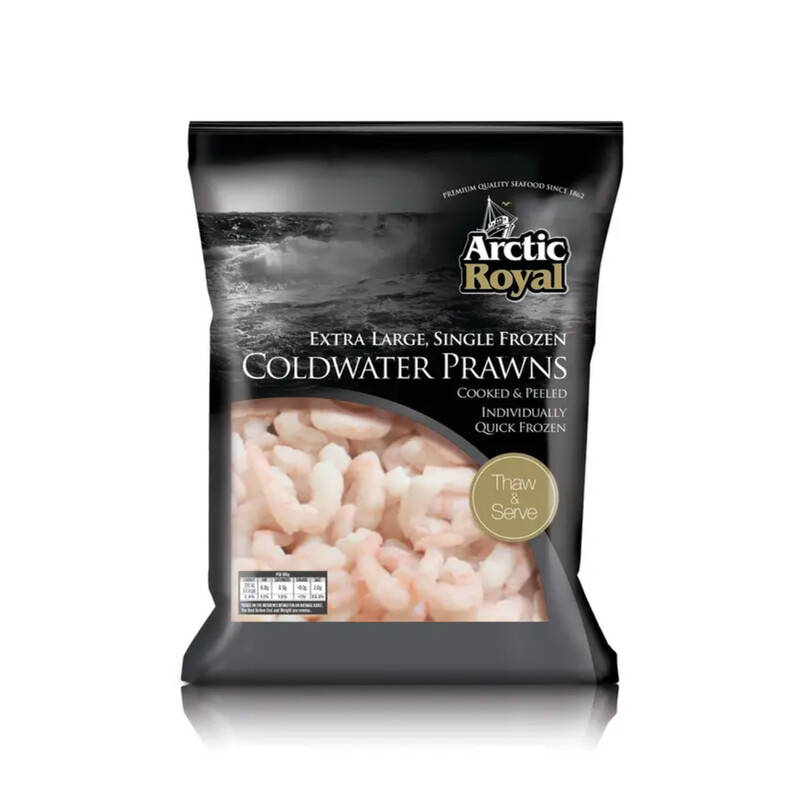 Arctic Royal Black Bag Premium Cooked/Peeled Coldwater Prawns Extra Large 454 g (400g