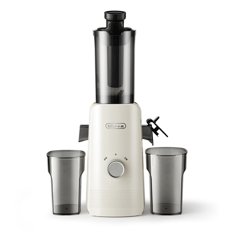 Bear 80 mm slowjuicer met brede opening YZJ-F01D6 – 1 liter grote capaciteit, 99,5% sapopbrengst, gehele vruchten direct in de kan, reinigen met één spoelbeurt, anti-oxidatie, stille persing