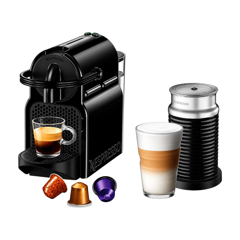Nespresso Original, De’Longhi EN 80 BAE Inissia, compacte espressomachine, koffiecupmachine, 0,7 L met Aeroccino – zwart