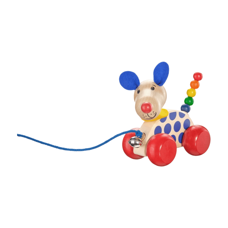 Schmidt Spiele Selecta Nico Spazierhund Spielzeug 62023 - Naturholz, Handgefertigt, Langlebig, Tolles Geschenk