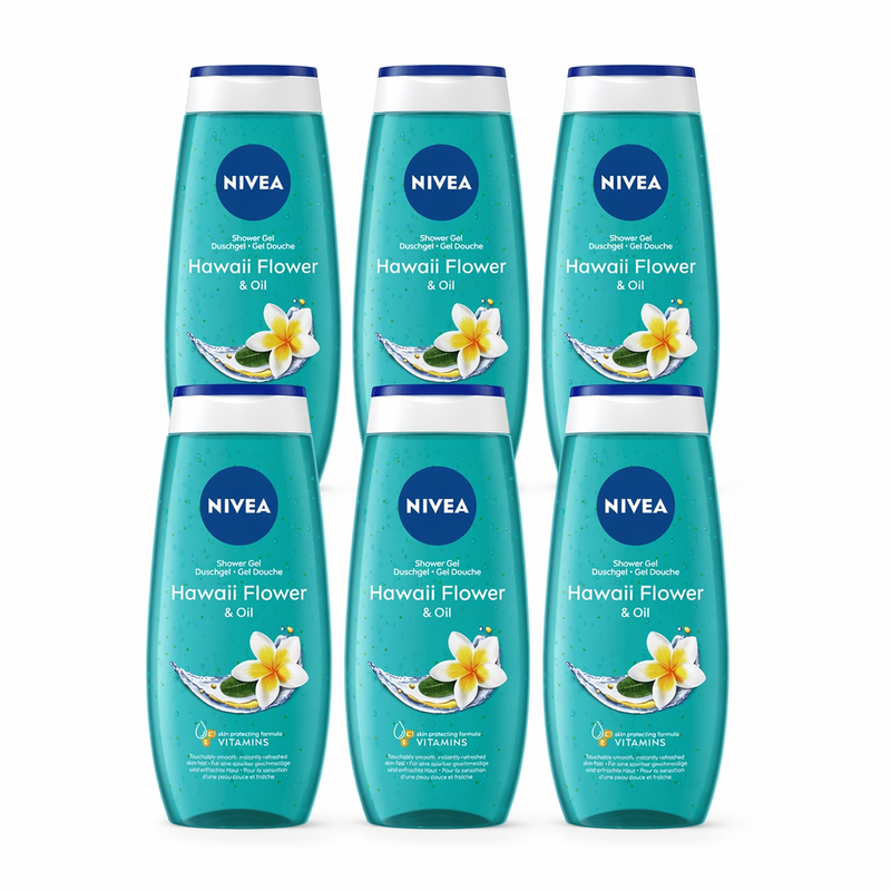 NIVEA Frangipani & olie douchegel 250 ml (6-pack)