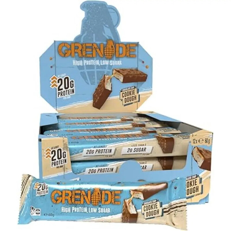 Grenade Carb Killa® Eiwitrijke Repen, Chocolate Chip Cookie Dough Smaak - 12 x 60 Gram