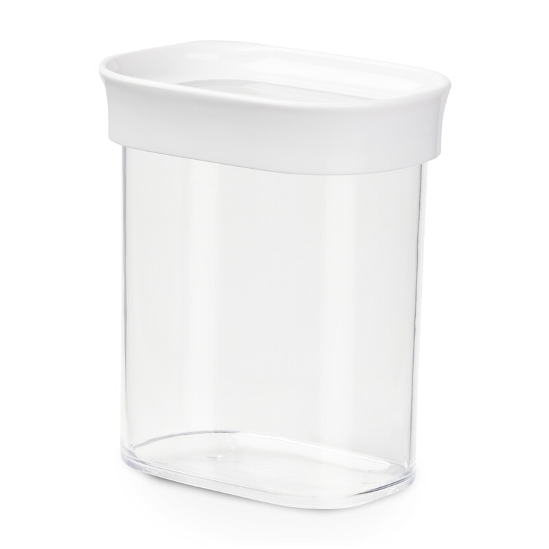 Emsa Optima Trockenvorratsdose 0,38 Liter, rechteckig, Hochformat, 100% sicher/ hygienisch/ platzeffizient, Frischedichtung, transparentes Design, N1141500