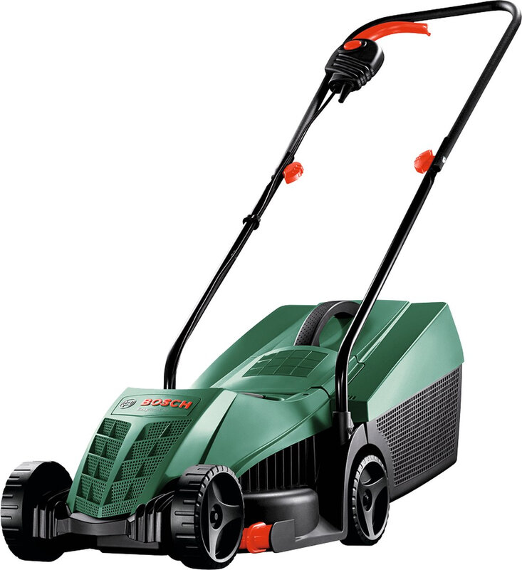 Bosch EasyRotak 32-235 elektrische gazonmower met snoer (1200 W motor, maaibreedte: 32 cm, 31 liter grasopvangbak, optimaal voor kleinere tuinen)