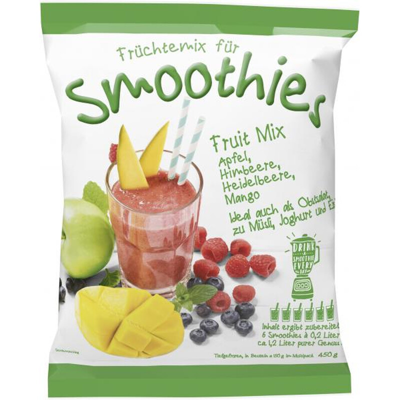 Smoothies Fruit Mix (Apfel/Himbeere/Heidelbeere/Mango) 450 g