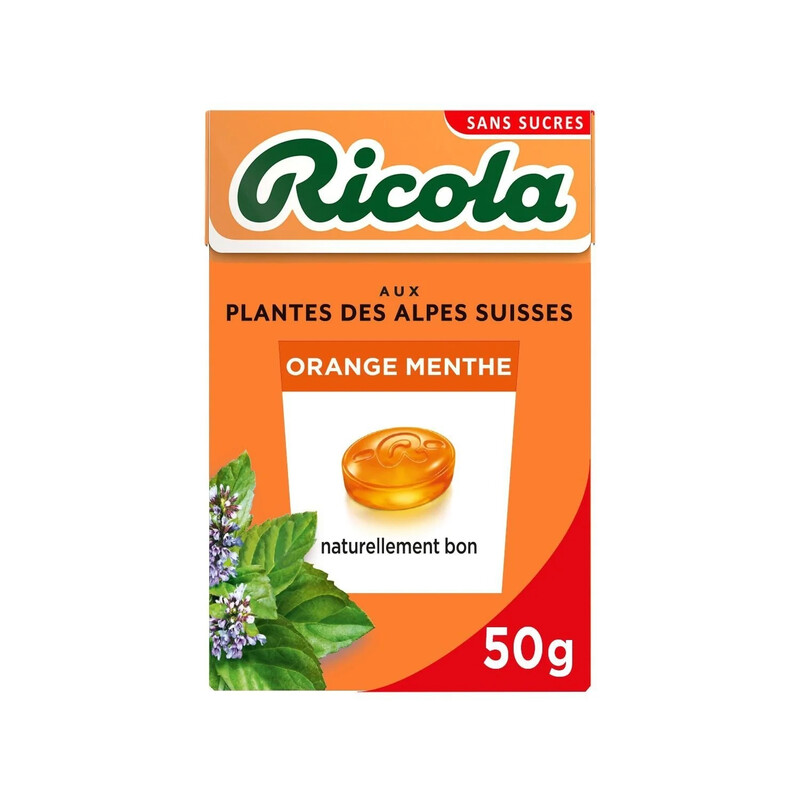 Bonbons Sans Sucres Ricola La Boite De 50 G