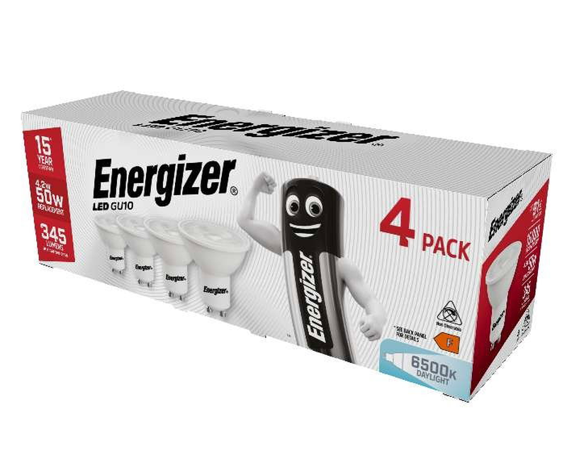 Light Bulbs LED Spotlight GU10 Daylight 50W Non-Dimmable 4 Pack