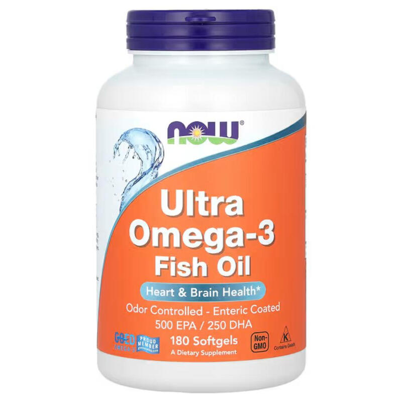 Ultra Omega 3 Fish Oil Heart Brain 1000mg - 180 Softgels