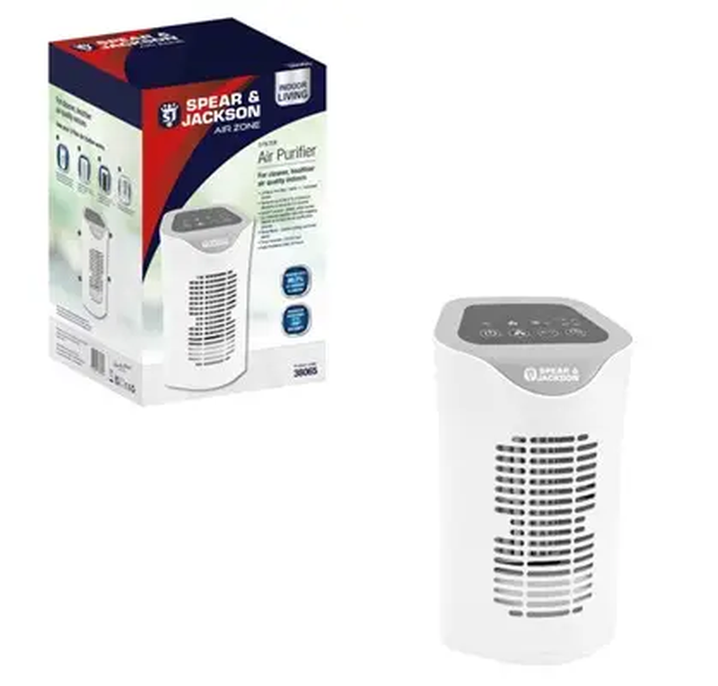 Air Purifier – HEPA & Carbon Filters， Ionizer & Timer Function， Energy Class A， 38065