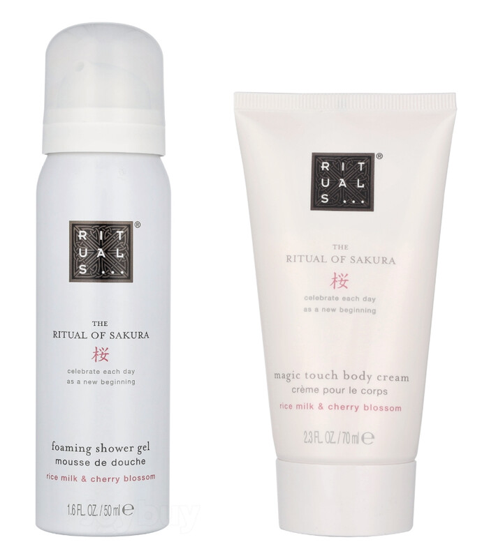 Sakura Shower Gel 50 ml + Body Cream 70 ml Mini Travel Set