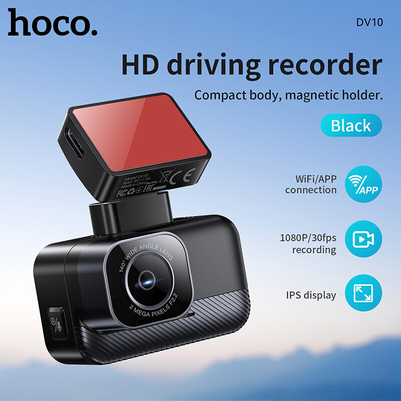 DV10 Mini Screen Dashcam - Black